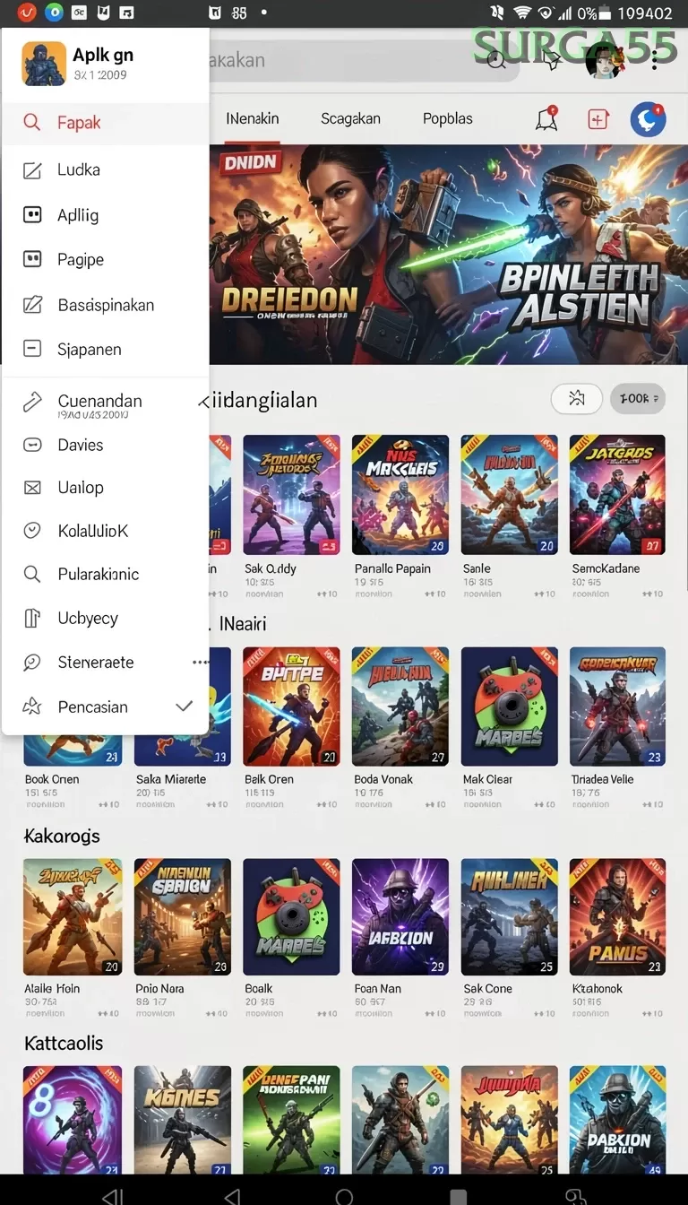 Cuplikan layar ZARA4D — aktivitas