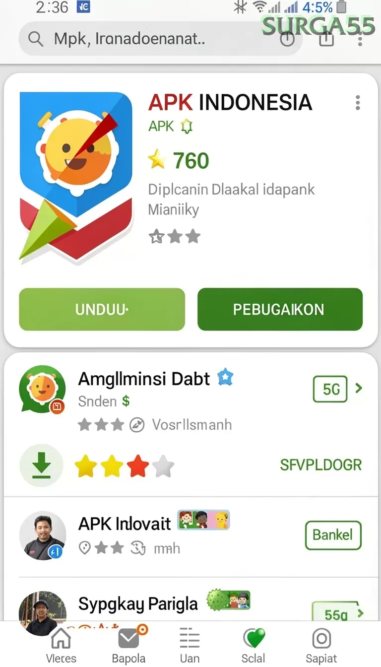 Cuplikan layar KOPI77 — pengaturan akun